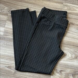 Liverpool Jeans Company Women’s 14/32 Charcoal Checkered Skinny Stretch Pants
